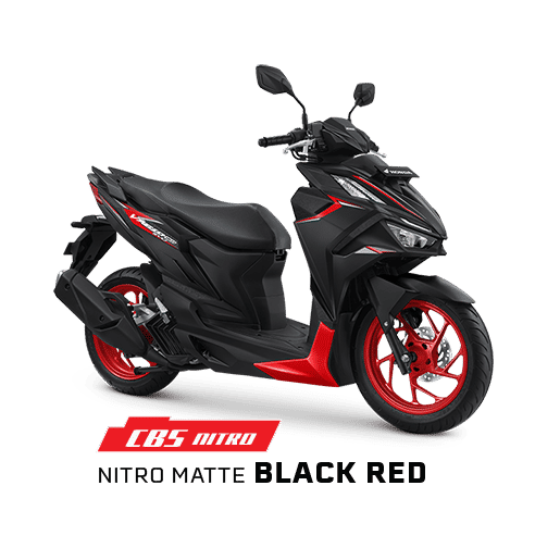 Honda Vario 160 CBS Nitro Matte Black Red Momorev